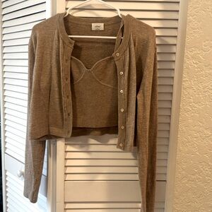 Wilfred Cropped Cardigan 2-piece Set